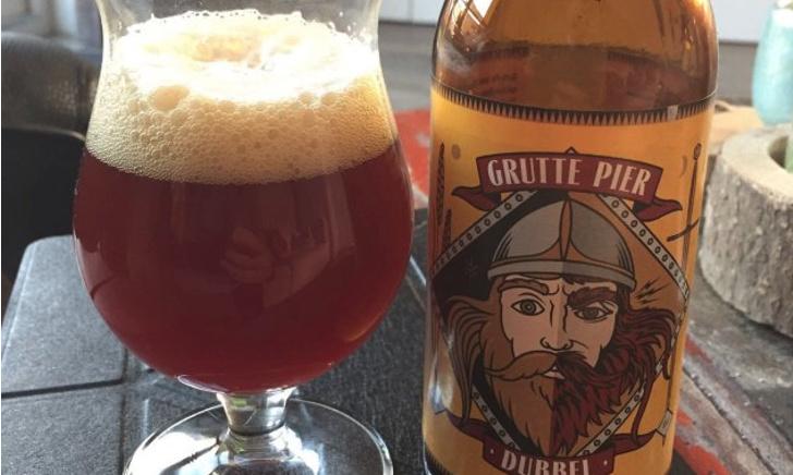 Grutte Pier Dubbel in glas